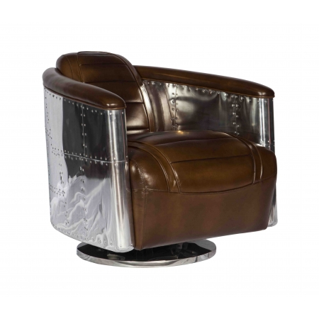 fauteuil DC3 tournant cuir fauteuil DC3 tournant cuir