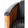 Fauteuil Canoë (Cuir - C- noir )