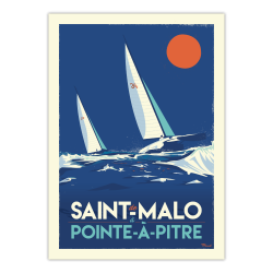 Affiche Saint Malo Pointe à...