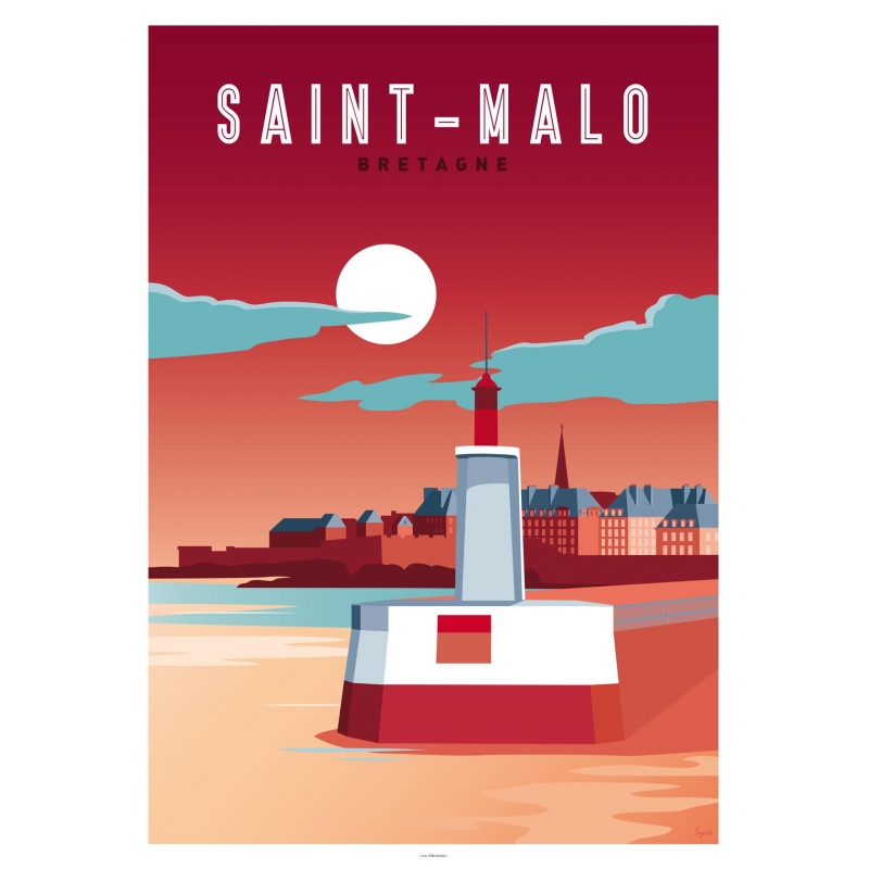 Affichiste Saint-Malo 50x70