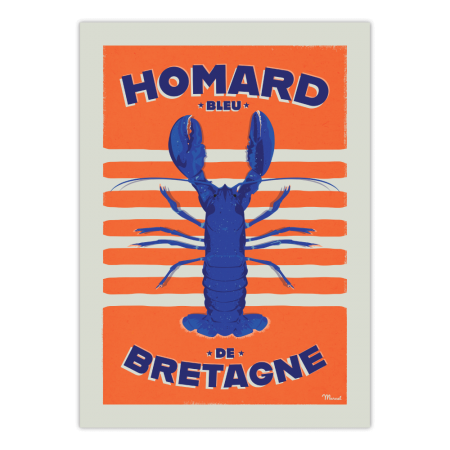 Affiche Homard de Bretagne