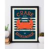 Affiche Crabe de Bretagne