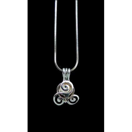 Pendentif Perle de culture Triskel