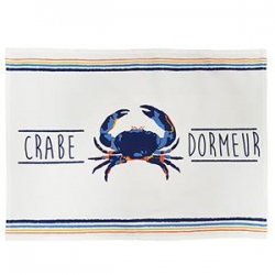Torchon Crabe dormeur 50x70