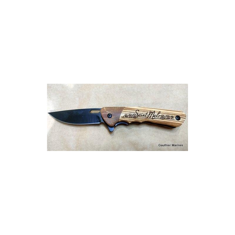 Couteau gravé Saint-Malo