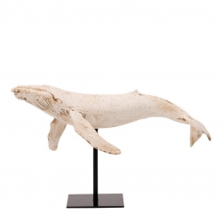 sculpture Baleine blanche...