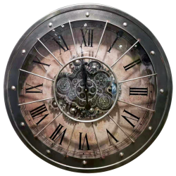 Horloge à engrenages grille