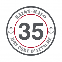 Autocollant Saint Malo 35 Gris