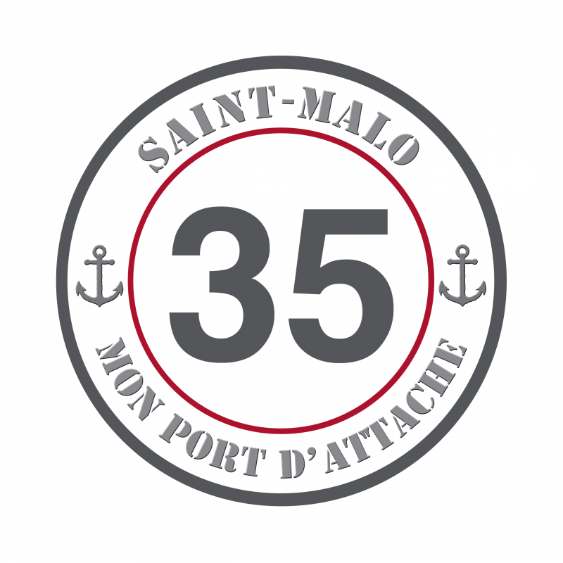 Autocollant Saint Malo 35 Gris