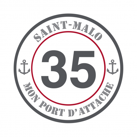 Autocollant Saint Malo 35 Gris