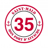 Autocollant Saint Malo 35 rouge