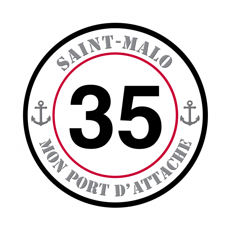 Autocollant ST Malo 35 Noir