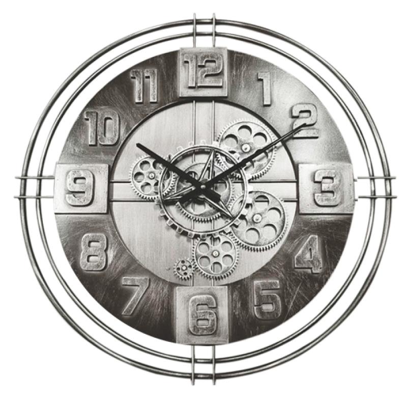 horloge à engranages Métal 60 cm