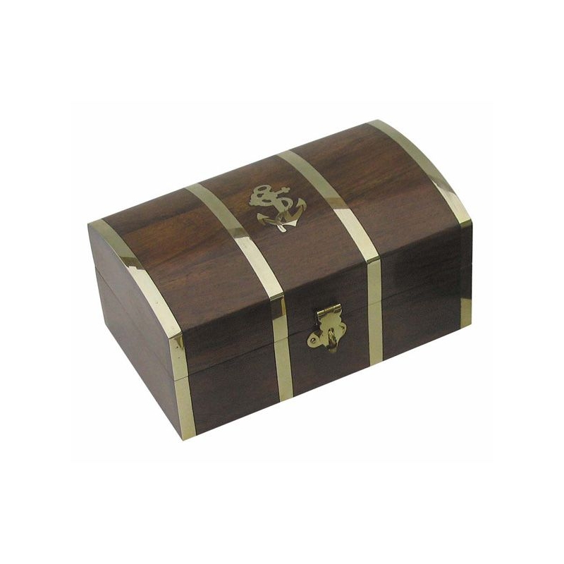 Coffret Ancre (gm - bois/laiton  - Dôme)