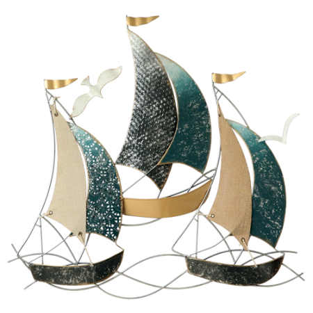 Sculpture Métal & Toile Régates