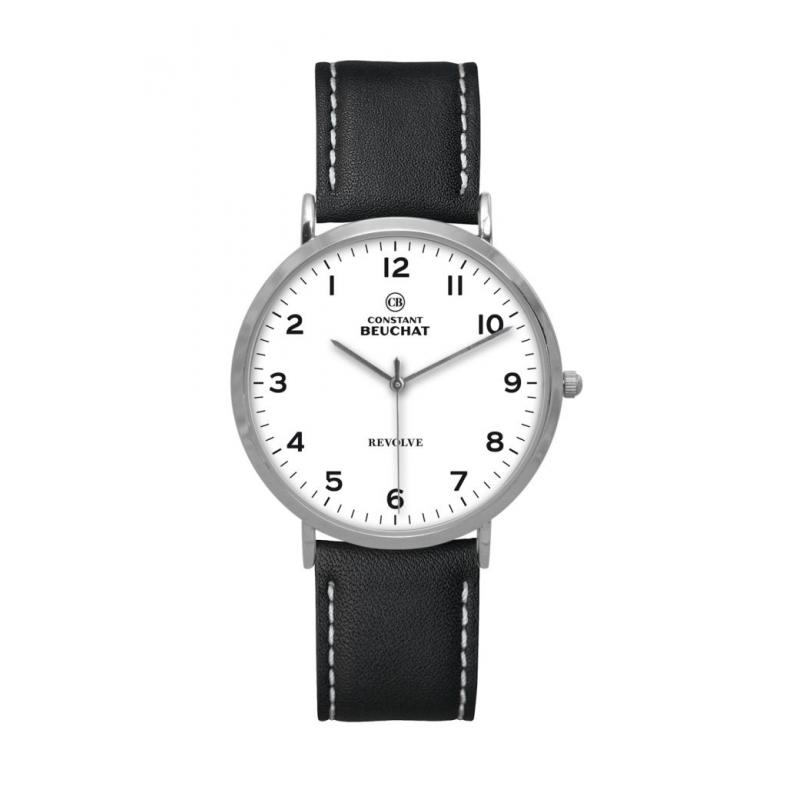 Montre Revolve Chrome Blanc/Noire