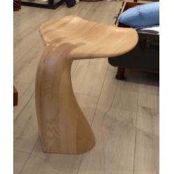 Tabouret Queue de Baleine GM Naturel Fresne Olivier