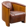 Fauteuil Canoë (Cuir vintage)