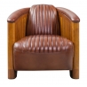 Fauteuil Canoë (Cuir vintage)