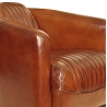 Fauteuil Barquette Sport Cuir vintage