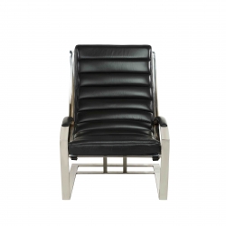 Fauteuil Madrid Cuir noir