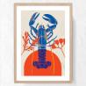 Affiche Homard 50x70