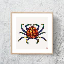 Araignée colorée 50x50