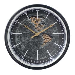 Horloge à engrenages Carte Miroir 60 cm 