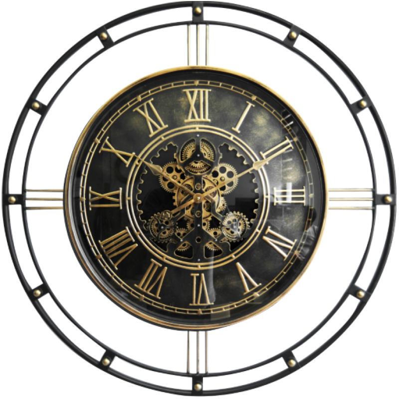 Horloge à engrenages Cerclée Patinée 90 cm
