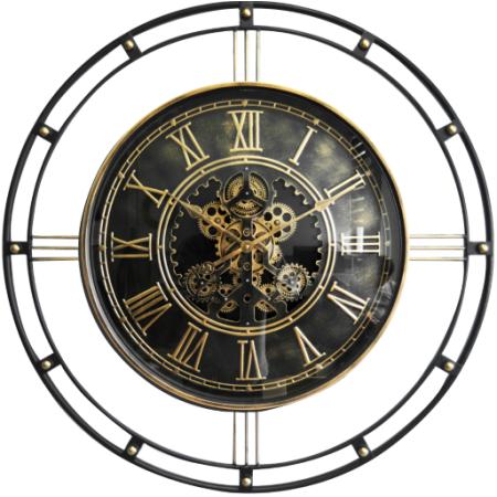 Horloge à engrenages Cerclée Patinée 90 cm