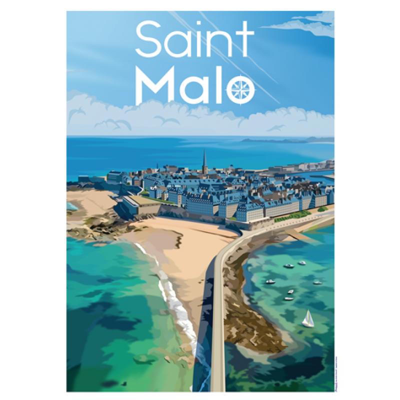 Affiche Saint-Malo 30x40 P.M