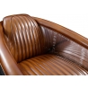 Fauteuil DC3 cuir brun