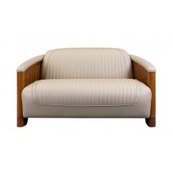 Canapé Canoë 3 places cuir White Ivory