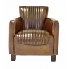 Fauteuil Nogent Sport Cuir vintage