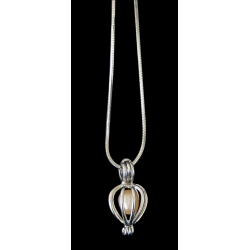 Pendant and pearl of culture (Cage)