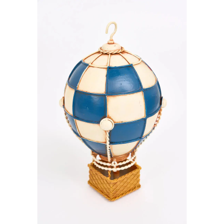 Ballon métal Carreaux Bleus