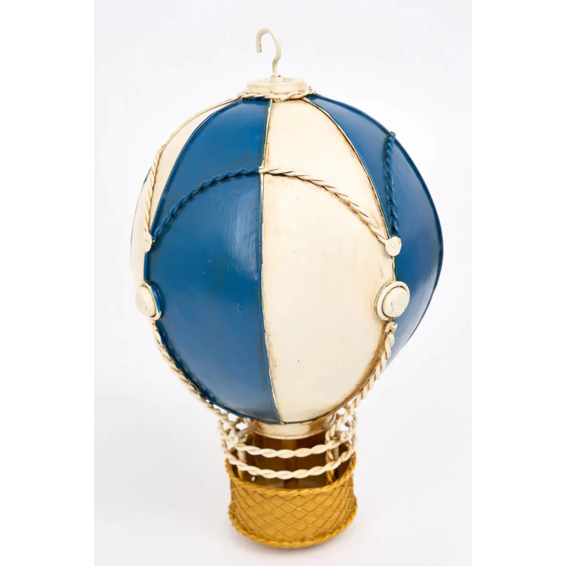 Ballon métal Rond Bleu 29 cm