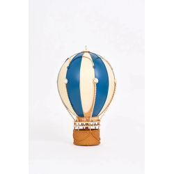 Ballon métal rond bleu