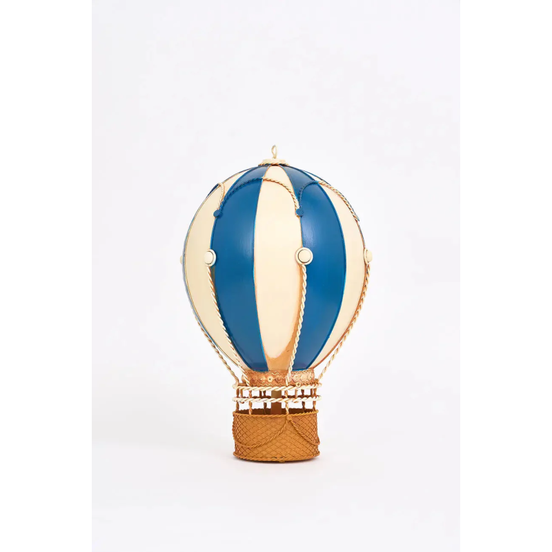 Ballon métal rond bleu