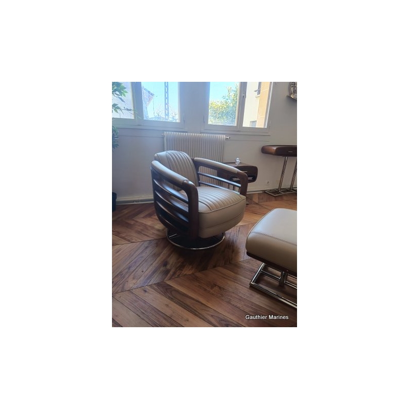 Fauteuil Riviera Tournant Sport White Ivory