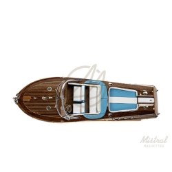 Maquette Runaboat Bleu-Blanc 38 cm