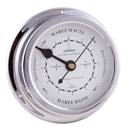 Indicateur de Marée Chromé Blanc/Noir 14.5 cm