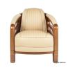 Fauteuil Monaco cuir Beige