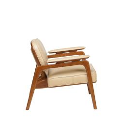 Fauteuil Alta Cuir White ivory