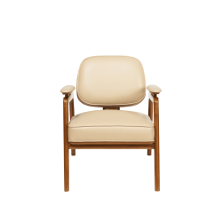 Fauteuil Alta Cuir White ivory