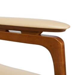 Fauteuil Alta Cuir White ivory