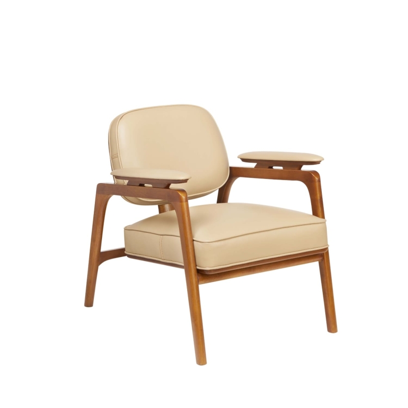 Fauteuil Alta Cuir White ivory