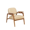 Fauteuil Alta Cuir White ivory