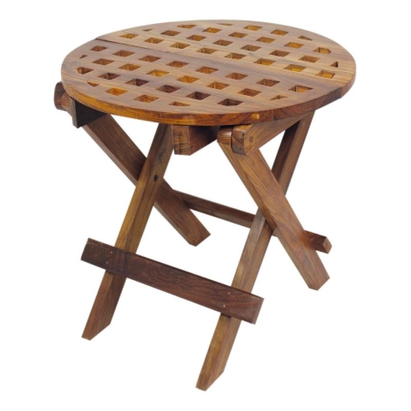 Table Ronde Pliante Palissandre