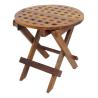 Table Ronde Pliante Palissandre